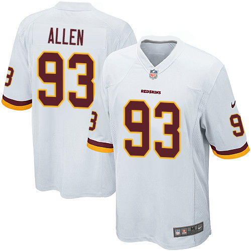 Nike Redskins #93 Jonathan Allen White Youth Stitched NFL Elite Jersey - Click Image to Close